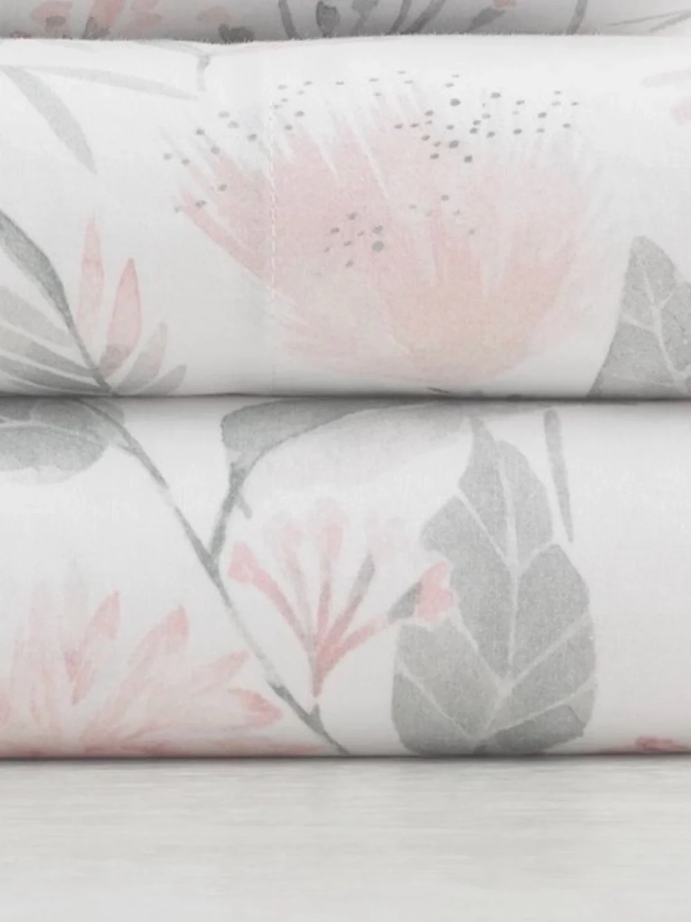 BOTANICAL WATERCOLOR WASHED ORGANIC PERCALE CRIB FITTED SHEET